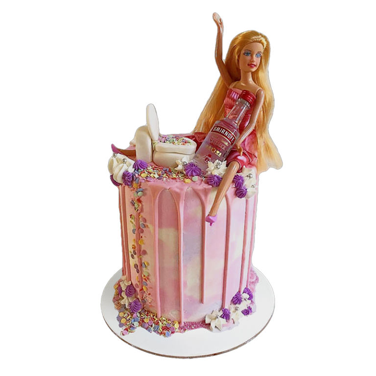 Drunk Barbie 🎀🥴 Create Your Cake